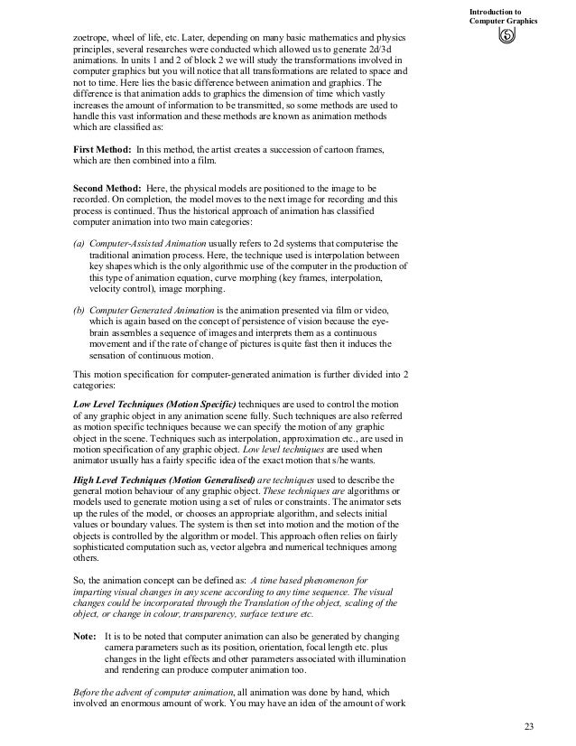Pdf For Computer Graphics